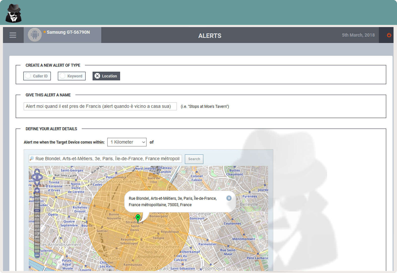 Geo fencing and Alerts
